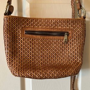 Patricia Nash Valbella Woven Leather Crossbody Bag